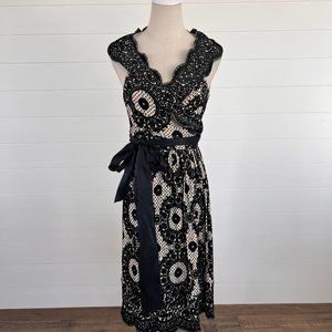 DVF cream wrap dress